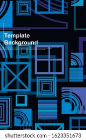 Abstract composition. Modern vector front page art. Round figure icon. Ad flyer