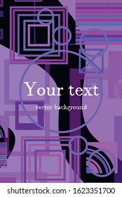 Abstract composition. Modern vector front page art. Round figure icon. Ad flyer