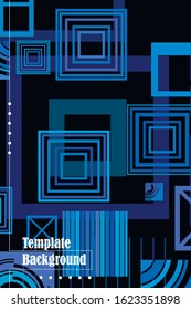 Abstract composition. Modern vector front page art. Round figure icon. Ad flyer