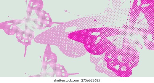 Composición Abstractas múltiples mariposas