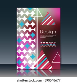 Abstract composition, notebook cover, font texture, blue, red triangle part construction, burgundy a4 brochure title sheet, creative figure icon, commercial logo surface, banner form, flier fiber