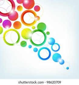 Abstract composition on a light background. Vector  illustration. Eps10