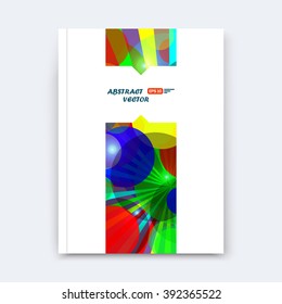 Abstract composition, patch font texture, colored round section, blue, green, red circle construction, a4 brochure title sheet, creative stripe figure icon, commercial offer, banner form, flier fiber