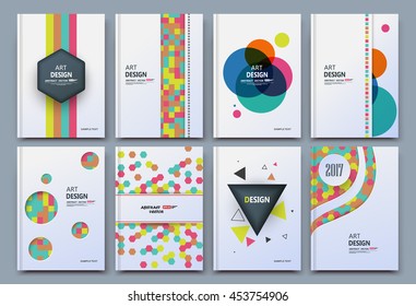 Abstract composition. Patch round, hexagon, triangle icon. Figure text frame surface. A4 brochure cover design. Title sheet model. Creative vector front page art. Banner form texture. Flyer fiber font