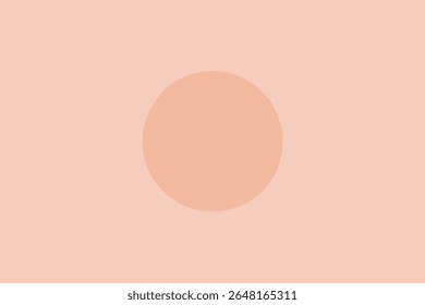Abstract composition with peach circle and soft background for design