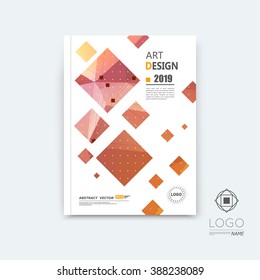 Abstract composition, pink quadrate font texture, square part construction, white a4 brochure title sheet, creative tetragon figure icon, commercial logo surface, firm banner form, EPS10 flier fiber