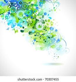 abstract composition with place for text