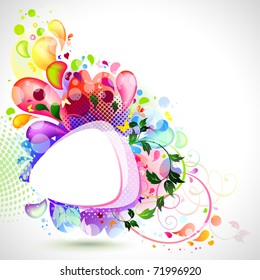 abstract  composition with place for text
