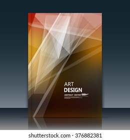 Abstract composition, polygon font texture, orange a4 brochure title sheet, creative figure, banner form, cosmic plexus, laser ray, starburst, outer space flyer fiber, neon star matrix, EPS10 backdrop