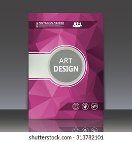 Abstract composition, polygonal construction, brochure title sheet, commercial icons set, crystal faces, logo backdrop, triangle connecting, light rays, space shine, EPS 10 vector illustration