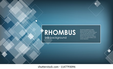 Abstract composition, polygonal lozenge construction, sky theme, square block, diamond box surface, crystal facet, rhombus logo texture, business backdrop, screen saver, EPS10 vector illustration