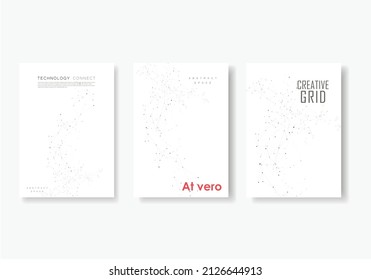 Composición abstracta, presentación, comercial, folleto de plantilla. Vector futurista moderno para la cubierta de folletos en tamaño A4