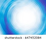Abstract composition - round on the water. Vector with mosaic tiles, visual illusion of gradient effect, but vector without gradient