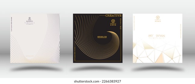 Composición abstracta. Un conjunto de plantillas para el diseño corporativo. La idea de una portada, libro, afiche, cartel. Diseño interior, impresiones y decoraciones. Plantilla de diseño creativo