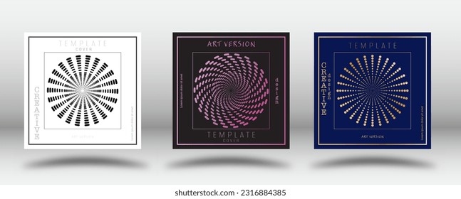 Abstract composition. A set of templates for corporate design. The idea of a cover, book, poster, banner. Interior design, prints and decorations. Creative design template