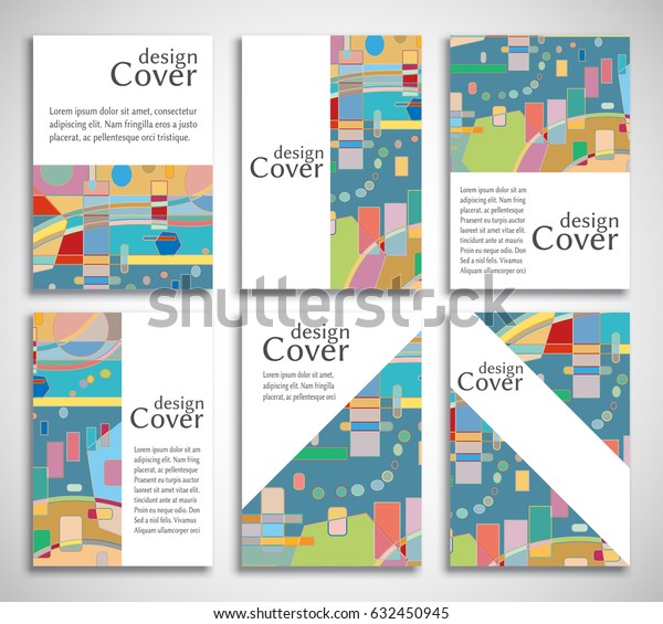Abstract Composition Size A4 Colorful Header Stock Vector (Royalty Free ...