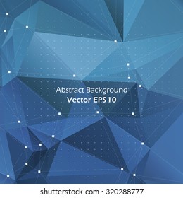Abstract composition, space sky, star constellation, diamond facets, polygonal triangle construction, dots and lines connecting, wallpaper, startup screen saver, bumper, EPS 10 vector illustration
