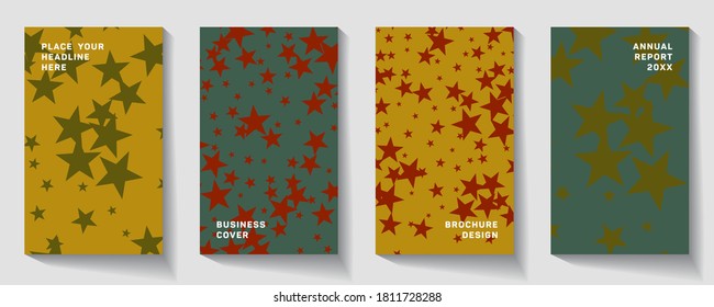 Abstract composition. Star, dot halftone gradient effect, flat modern abstract design. Ad banner form texture. Polygonal space icon.
