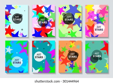 Abstract composition, stars, Brochures, background, EPS 10 vector illustration