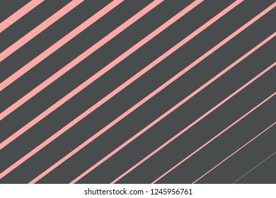 Abstract composition of straight, color, diagonal lines on a dark background. Vector image.