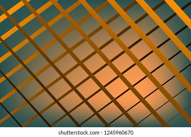 Abstract composition of straight, color, gradient, diagonal lines on a gradient background. Vector image.
