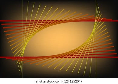 Abstract composition of straight, colored, gradient lines on a gradient background. Vector image.