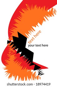 abstract composition for text