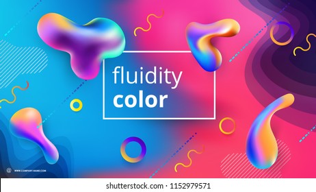 Abstract composition. Text frame surface. Blue, yellow, orange. Dynamic shapes composition cover design. Title sheet model set. Fluidity of color. Vector front page font. Ad banner form texture. Icon.