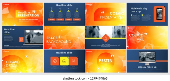 Abstract Composition. Text Frame Surface. Red, Yellow, Blue, Orange Brochure Cover Design. Title Sheet Model Set. Polygonal Space Icon. Vector Front Page Font.Presentation Templates Ad Banner Text.