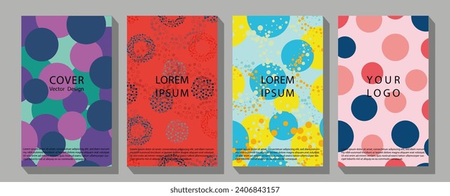 Abstract composition. Text frame surface. Green, yellow, blue, orange a4 brochure cover design.  Best design for poster, card, invitation, placard, brochure, flyer, presentation. 