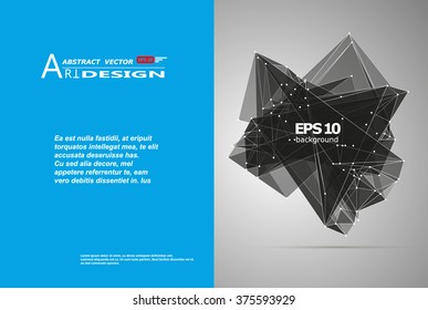 Abstract composition, text frame surface, white, blue title sheet, a4 brochure issue, creative figure, black contour icon, logo construction, banner form texture, flyer fiber, EPS10 backdrop paper set