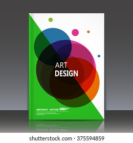 Abstract composition, text frame surface, white, green a4 brochure title sheet, creative font figure, logo sign construction, banner banner form, round icon, red, blue circle label, flyer fiber, EPS10