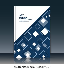 Abstract composition, text frame surface, flying lozenge, rhombus rectangles, white a4 brochure title sheet, creative rhomb figure, logo sign icon, black banner form, flier fashion, EPS10 vector image