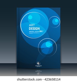 Abstract composition. Text frame surface. A4 brochure cover. Blue title sheet. Creative logo figure. Ad banner form font texture. Light round icon label. Bulb flyer fiber. EPS10 backdrop. Vector art