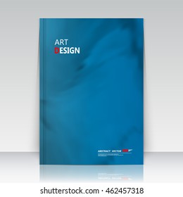 Abstract composition. Text frame surface. Blue a4 brochure cover design. Title sheet layout model. Creative front page art. Ad banner form texture. Vector grunge figure icon. Elegant flyer fiber font