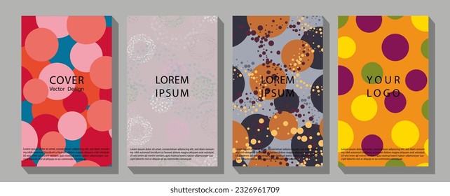 Abstract composition. Title sheet model set. Polygonal space icon. Leaflet, presentation book cover templates.