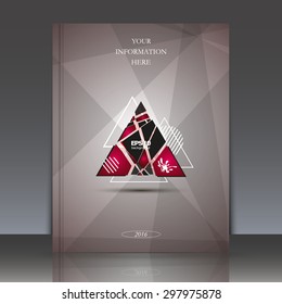 Abstract composition, triangle, explosion, logo, Brochures, background, EPS 10 vector illustrations