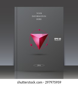 Abstract composition, triangle, logo, Brochures, background, EPS 10 vector illustrations