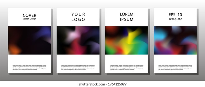 Abstract composition. Vector design for Cover Report Annual Flyer Poster in A4 size. Simple shapes composition.