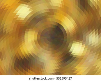 Abstract composition, vector with mosaic tiles, visual illusion of gradient effect, but vector without gradient