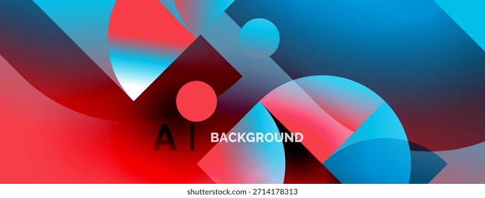 Composición Abstractas. Los colores vibrantes se mezclan, creando Formas dinámicas. El texto dice AI BACKGROUND. Diseño moderno, visualmente llamativo.