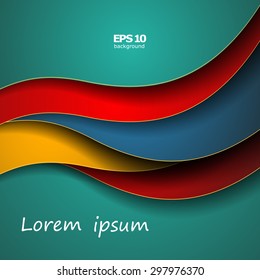Abstract composition, wave, background, EPS 10 vector illustrations