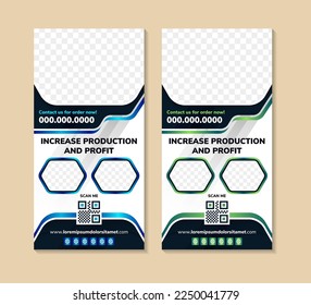 Abstract composition. White roll up brochure cover design. Info banner frame. Text font. Title sheet model set. Modern vector front page. increase production and profit brand flag. space photo collage