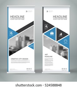 Abstract composition. White roll up brochure cover design. Info banner frame. Text font. Title sheet model set. Modern vector front page. City view brand flag. Triangle figures icon. Ad flyer fiber