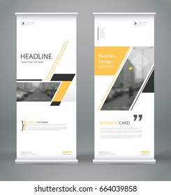 Abstract composition. White roll up brochure cover design. Info banner frame. Text font. Title sheet model set. Modern vector front page. City view brand flag. Triangle figures icon. Ad flyer fiber
