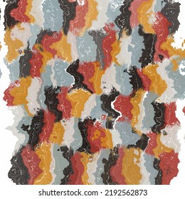 Abstract composition in yellow, red, blue, black colors. Modern creative hand drawn background.