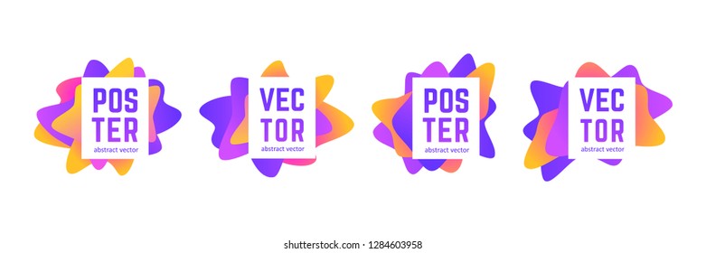 Abstract composition for your design - banners, posters, placards, brochures, flyers etc. Eps10 vector template set.