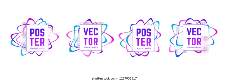 Abstract composition for your design - banners, posters, placards, brochures, flyers etc. Eps10 vector template set.