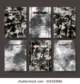 Abstract composition,black and white backdrop, business card set, polygonal structure collection, light rays brochure title sheet, correspondence letter, triangle print, frame surface, EPS10 vector