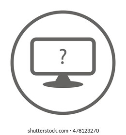  Abstract Computer display isolated icon.